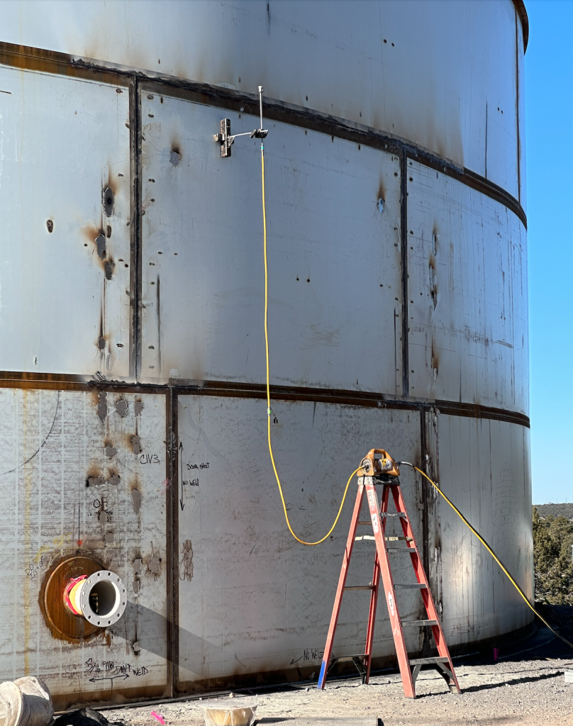 Radiography Testing Source at the Tank for RT Interval Required
